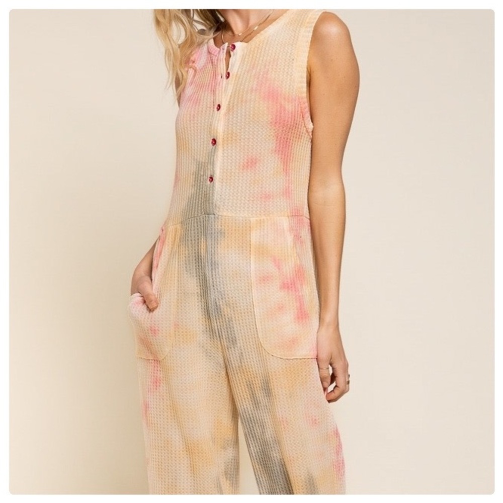 POL Hand Dip Dyed Statement Jumpsuit - Picture 8 of 11